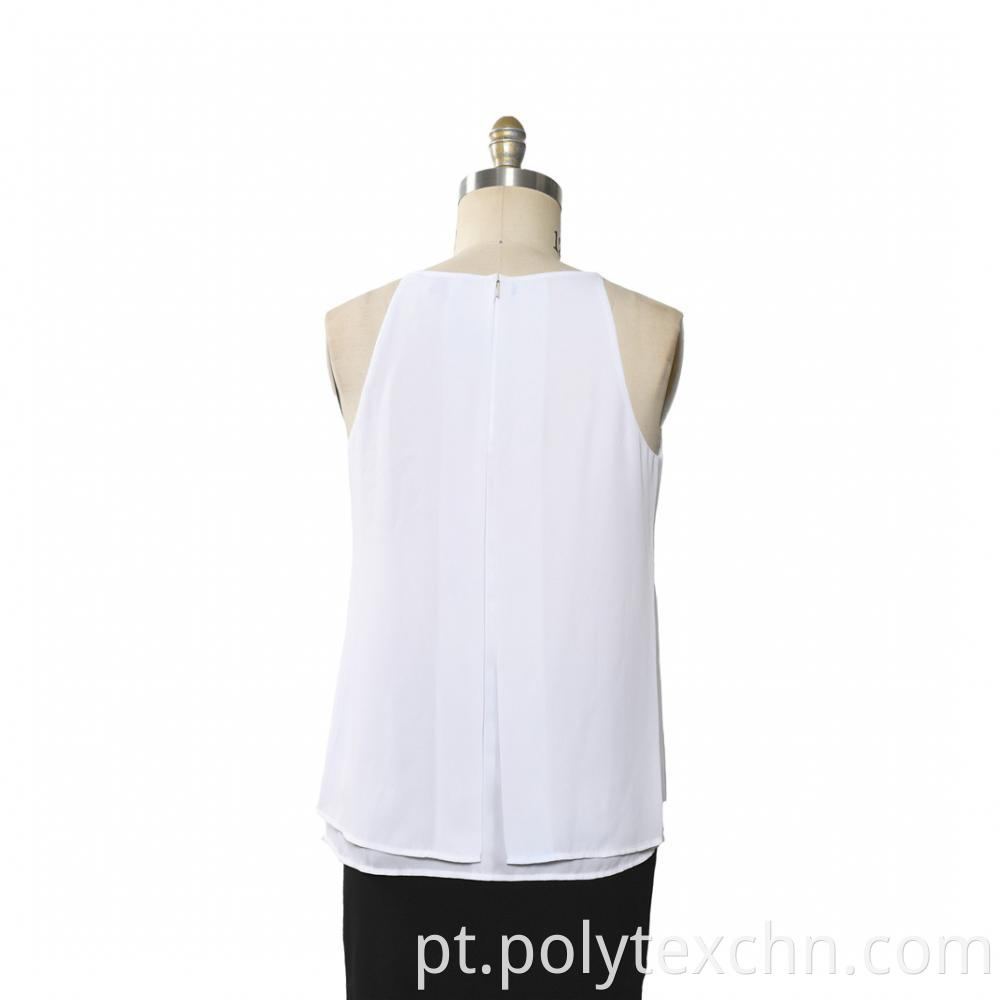 Ladies Tops Chiffon Add Vest